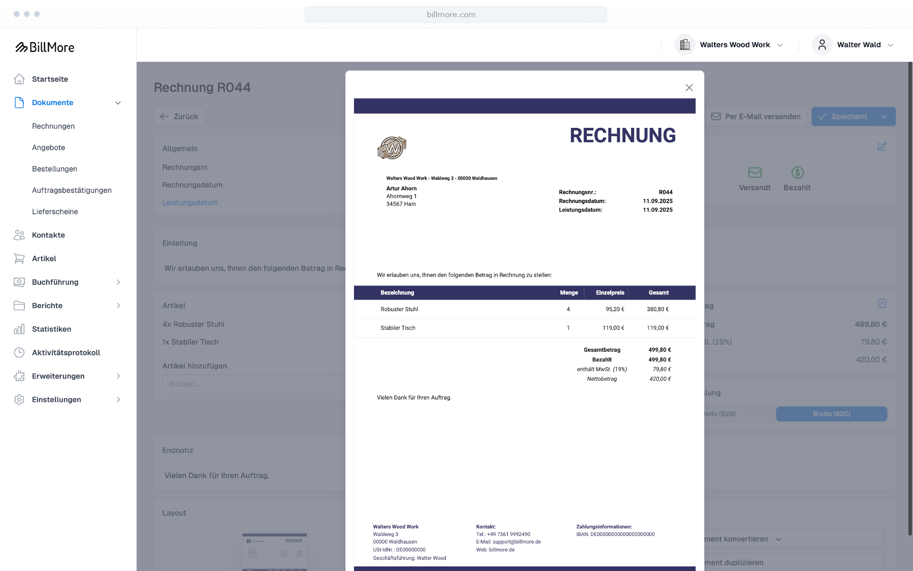 Professionelle PDFs - Buchly Feature